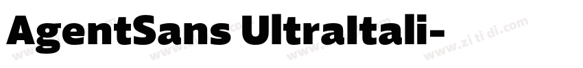 AgentSans UltraItali字体转换
